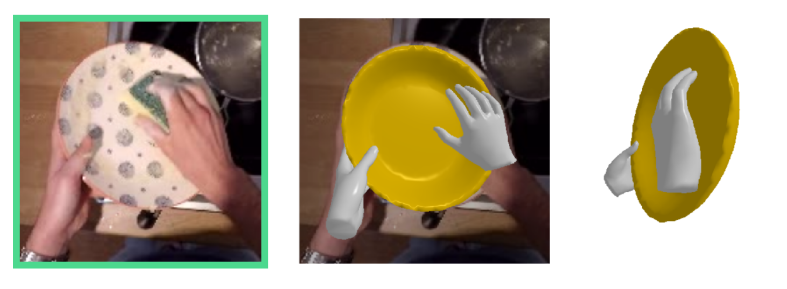 Towards unconstrained joint hand-object reconstruction from RGB videos